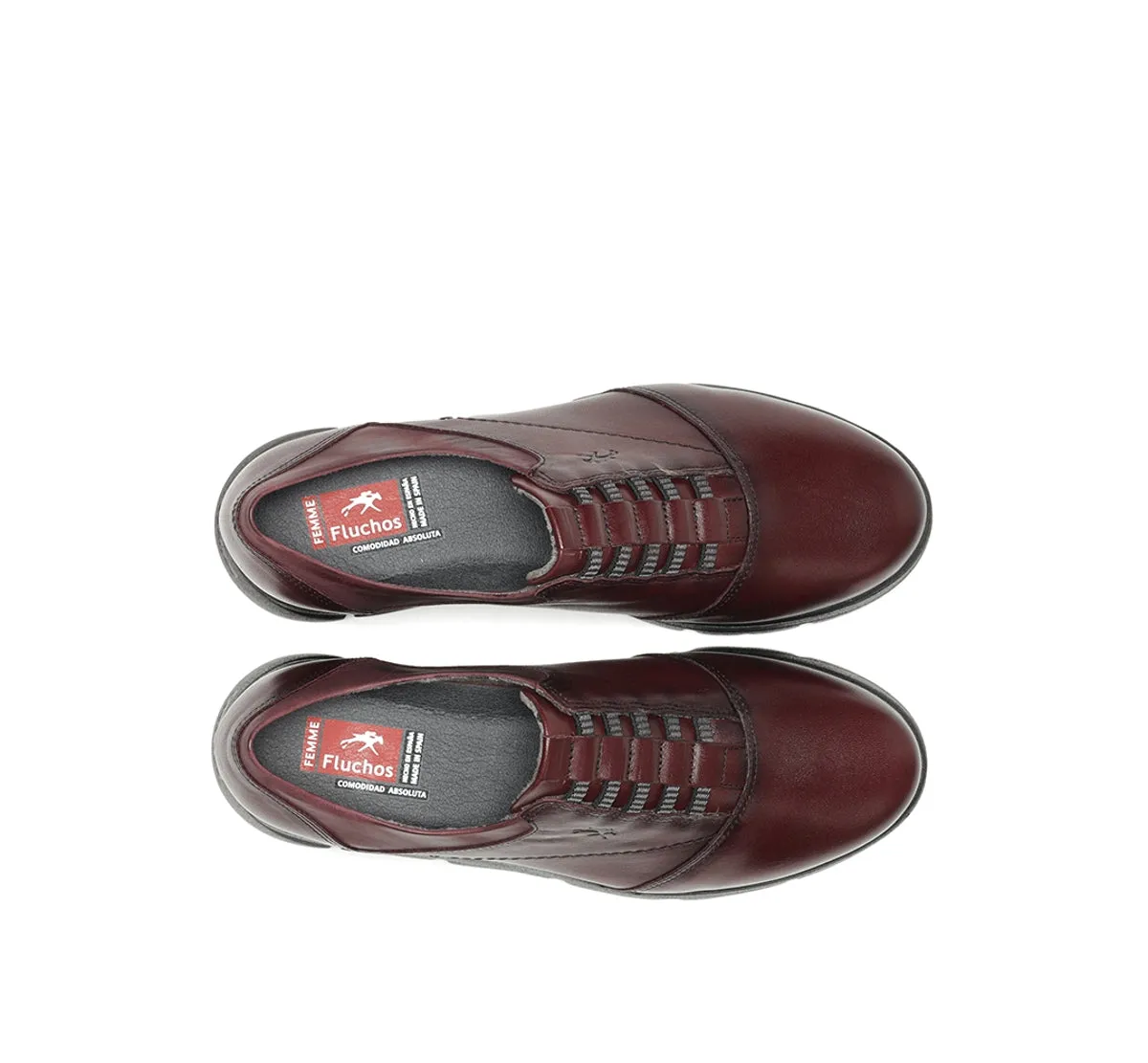 Fluchos Bona F1357 scarpe donna bordeaux comode