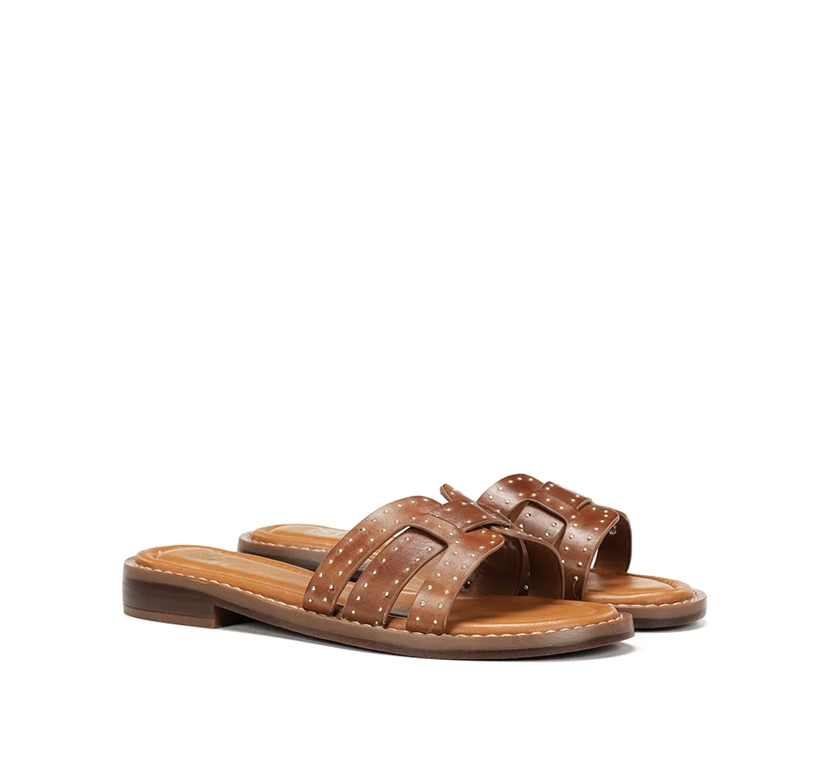 Fluchos Ega D9731 sandali donna marrone piatti