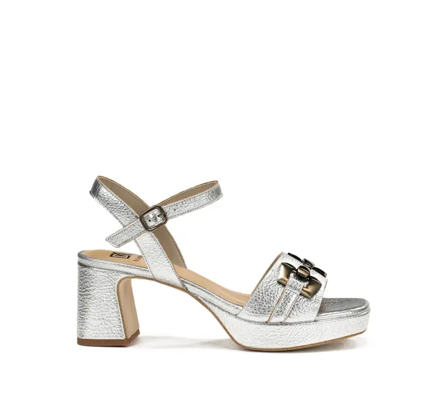 Fluchos Lyra D9253 sandali donna argento eleganti