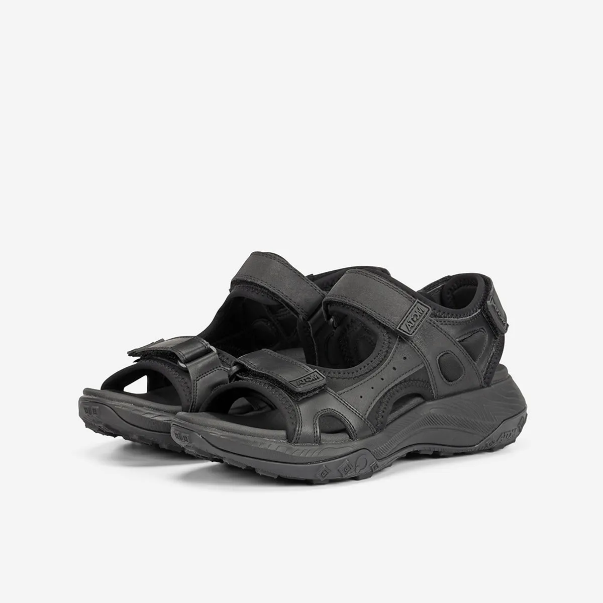 Fluchos Alliance AT189 Sandali Donna Neri Sportivi