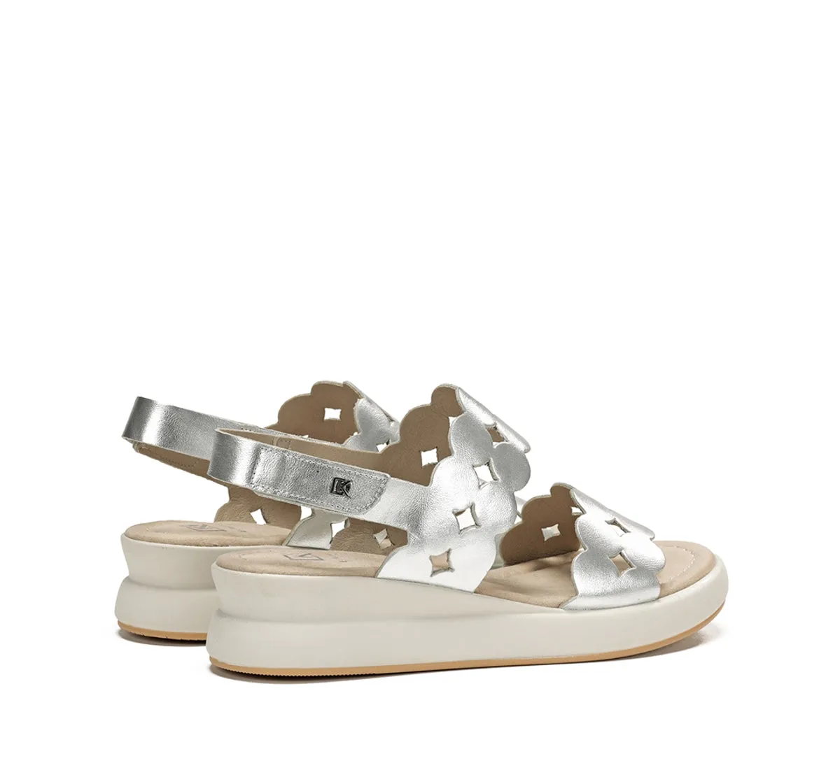 Dorking Slam D9291 sandali donna argento fibbia