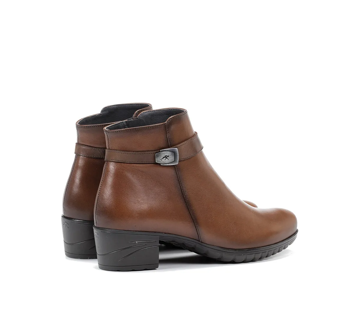 Fluchos Charis F0937 tronchetti donna marroni tacco medio