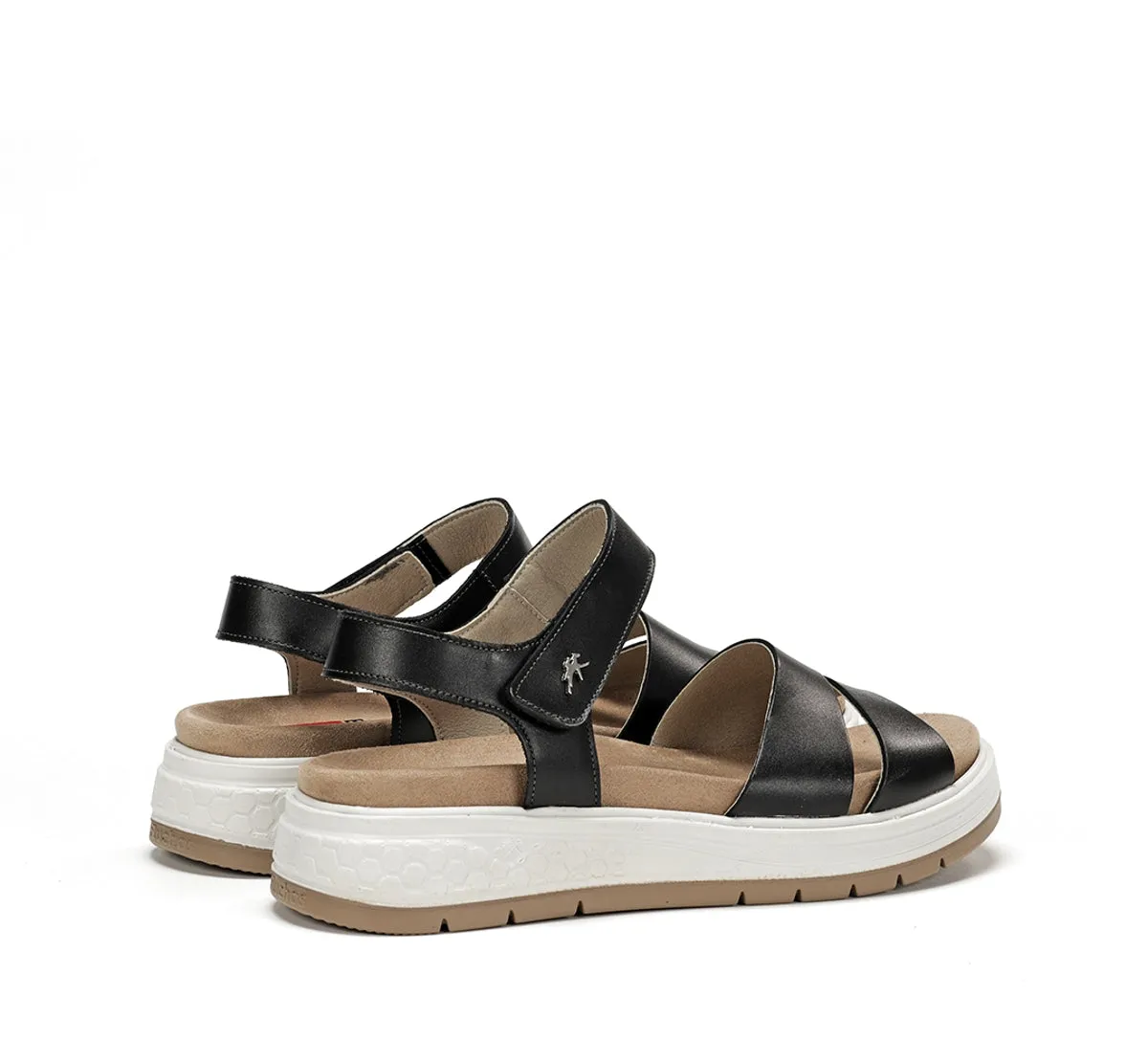 Fluchos Street F2006 Sandali Neri Donna Comodi