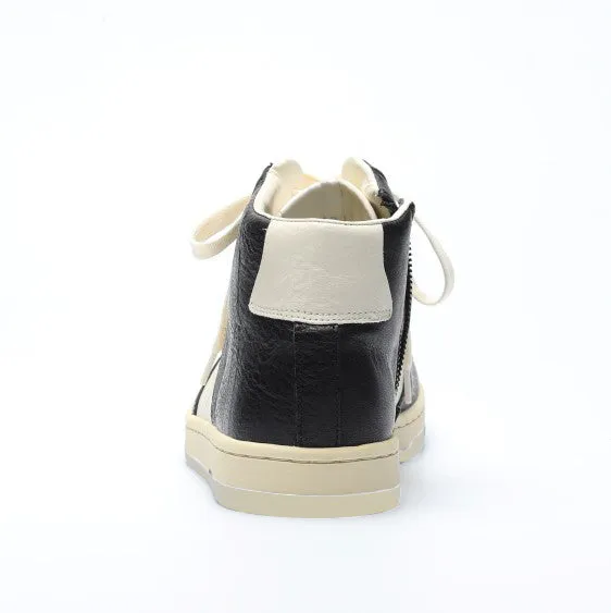 Tabito Leap Trainer-Zip tabito57 sneakers bianco-nero pelle