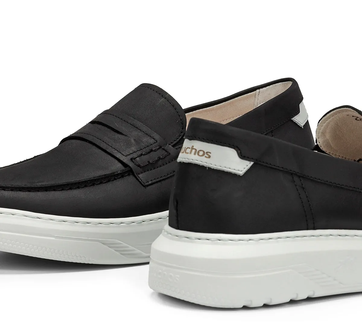 Fluchos Boston F2224 mocassino uomo nero leggero
