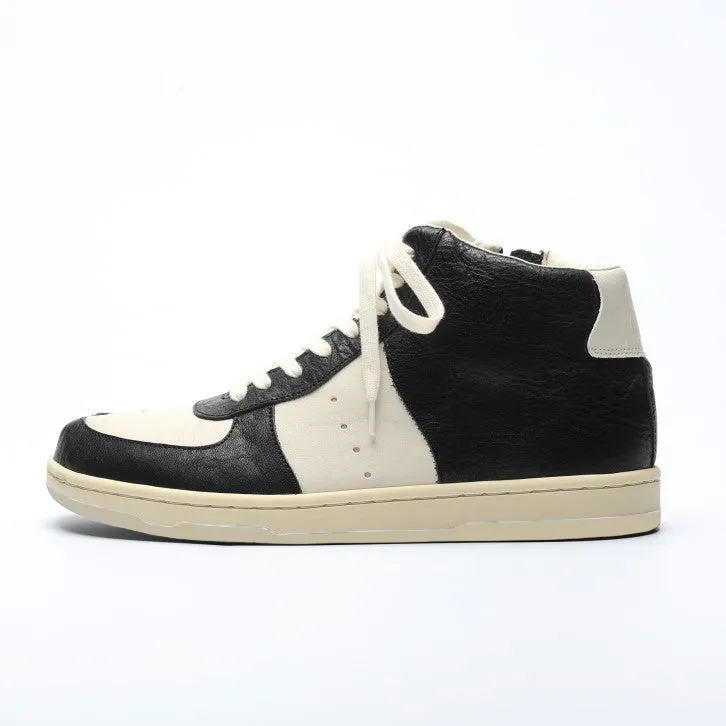 Tabito Leap Trainer-Zip tabito57 sneakers bianco-nero pelle