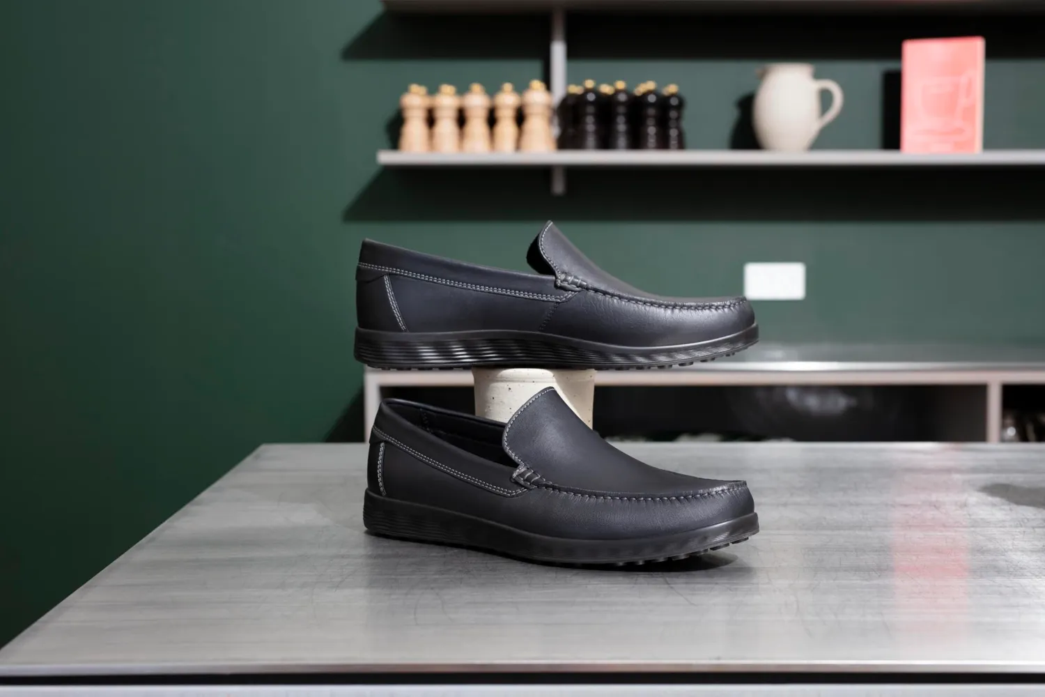 Ecco S-Lite Moc scarpe uomo pelle nero