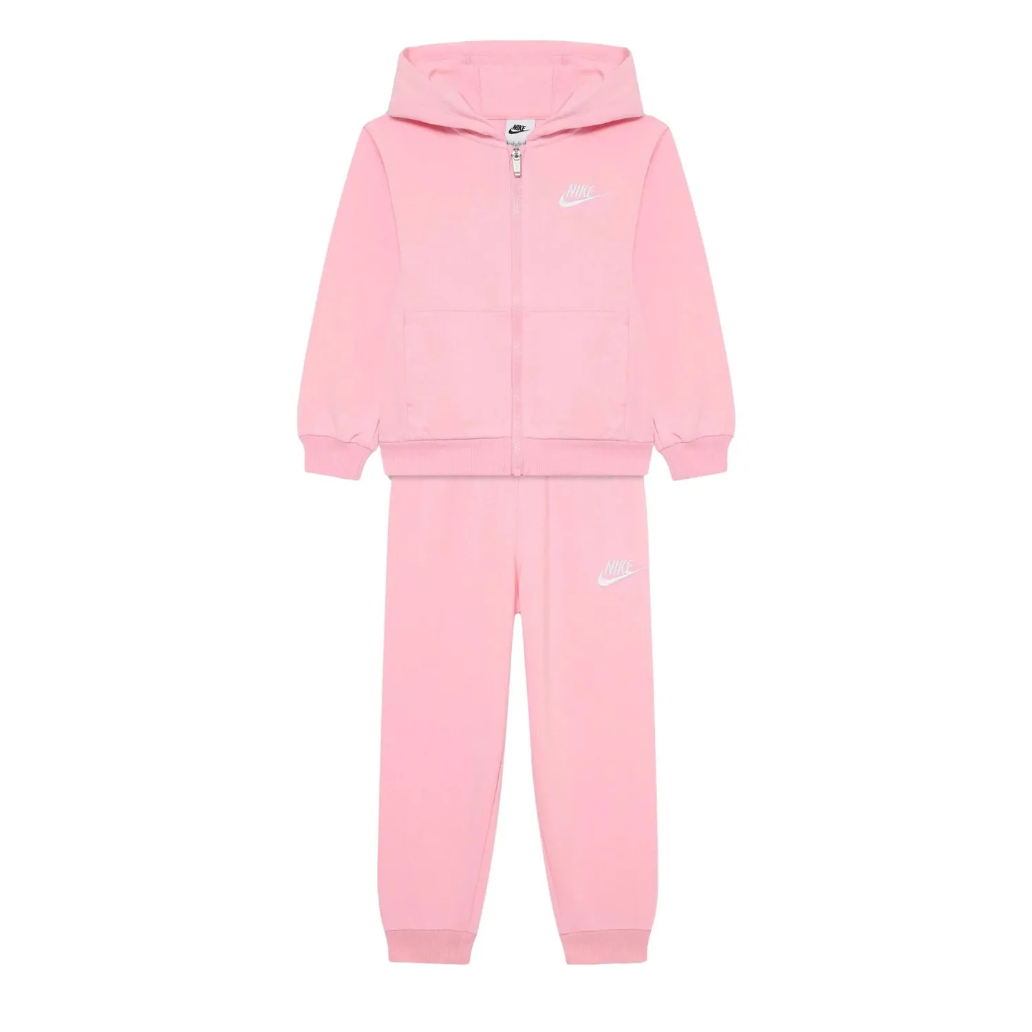 Nike Club Fleece Full-Zip Set Bimba 3 anni rosa