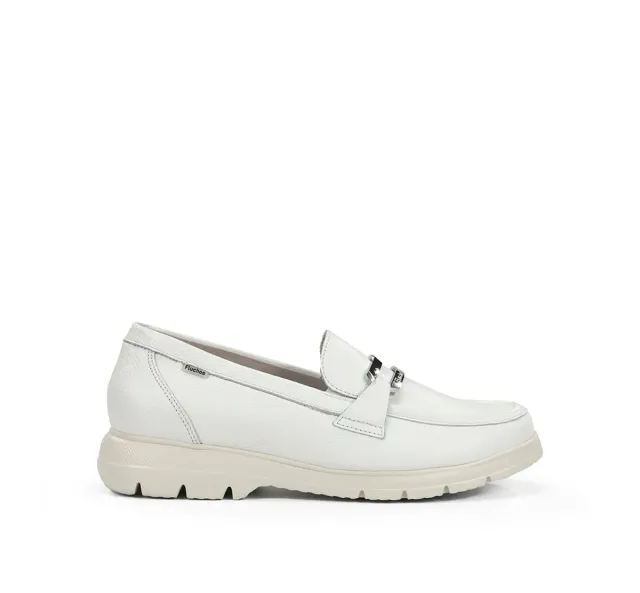 Fluchos Gladis F2201 mocassini donna bianco morbidi