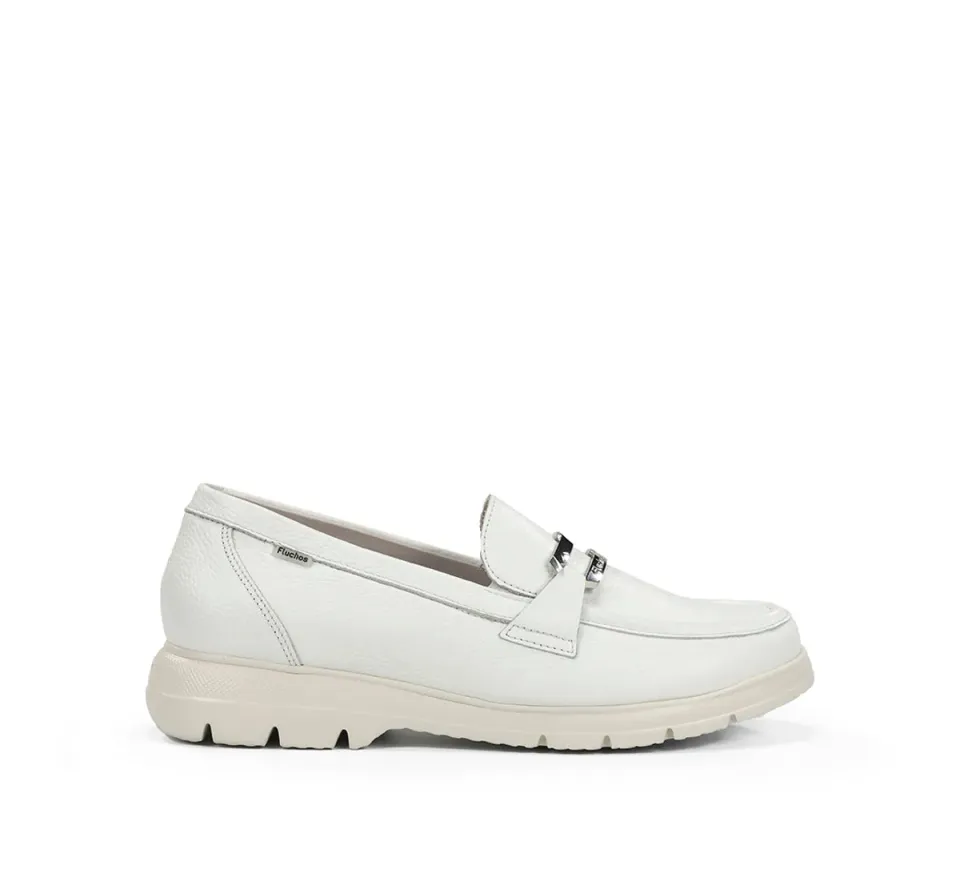 Fluchos Gladis F2201 mocassini donna bianco morbidi