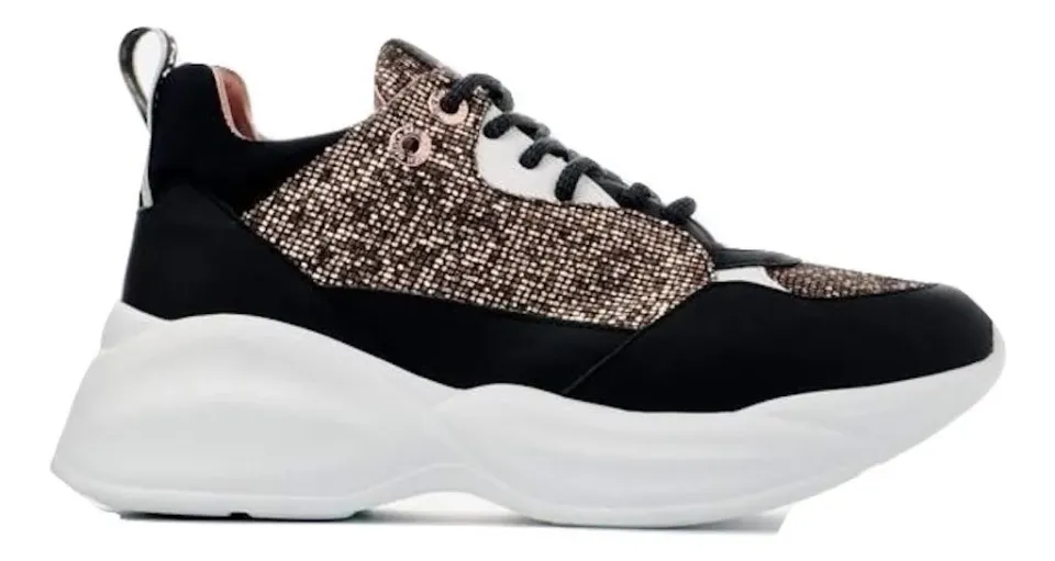 Alexander Smith London Eye sneakers donna gold plateau pelle