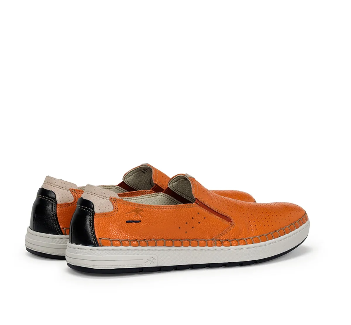 Fluchos Lester F1719 slip on uomo arancio casual