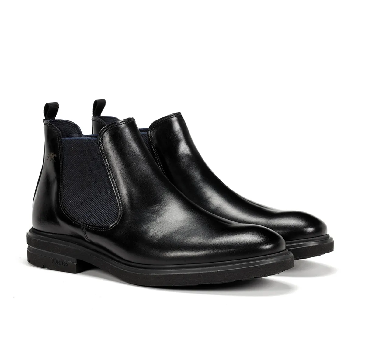 Fluchos Belgas F0770 stivaletti neri eleganti uomo