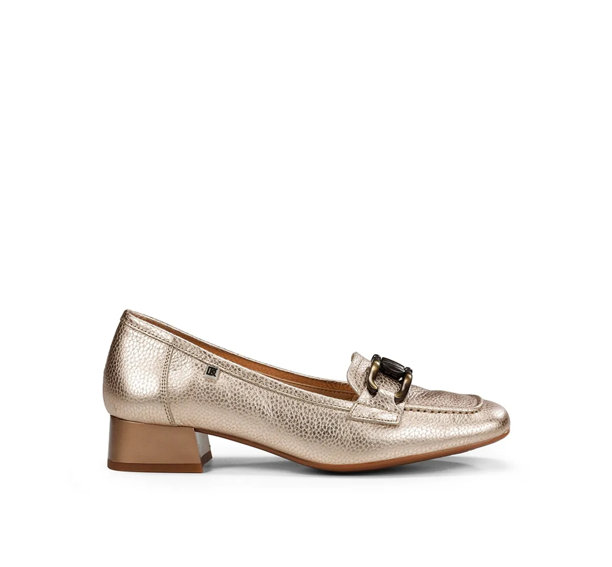 Dorking by Fluchos Gia D9303 mocassini donna oro tacco