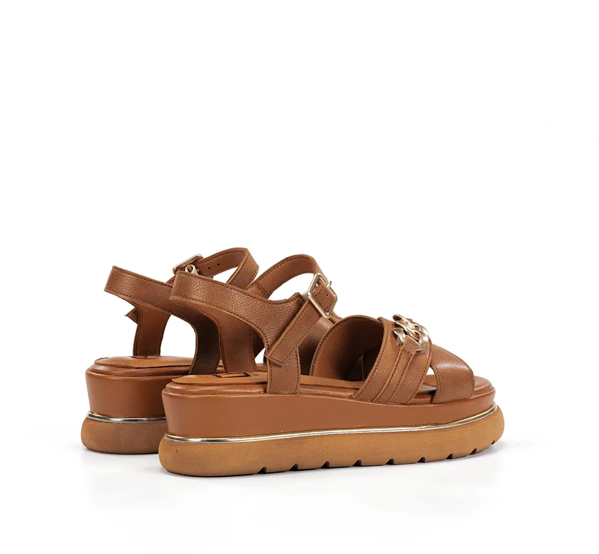 Fluchos Nika D9527 sandali donna marroni fibbie