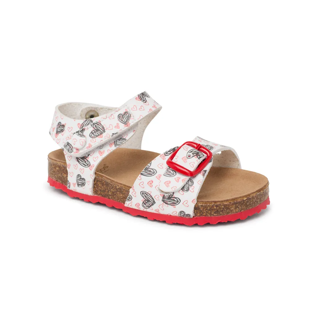 Suecos BabySteps Mini sandali bimbo bianchi rossi