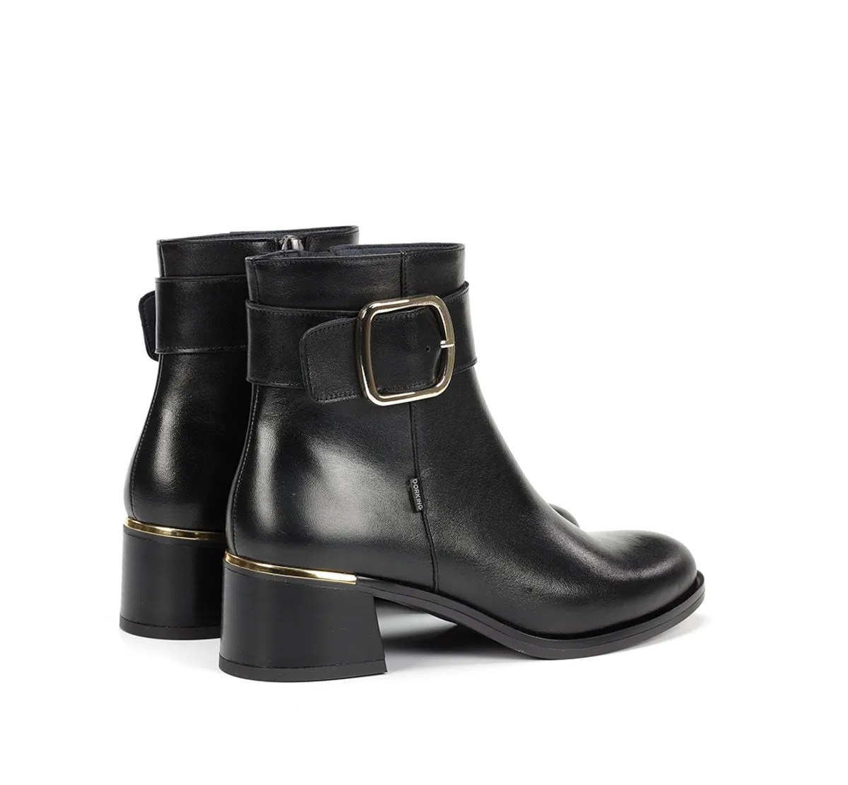 Fluchos Kim D9603 stivaletto donna nero tacco basso