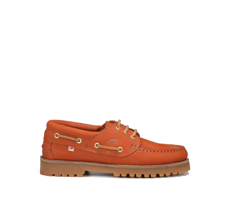 Fluchos Scott F0053 mocassini arancioni donna barca