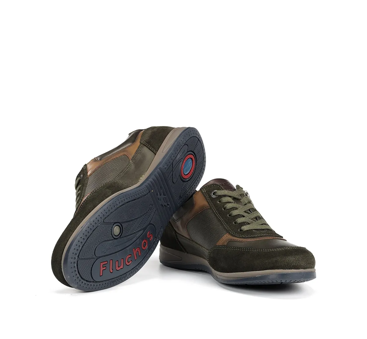 Fluchos Daniel F1288 Sneakers Uomo Verdi Suola Grip