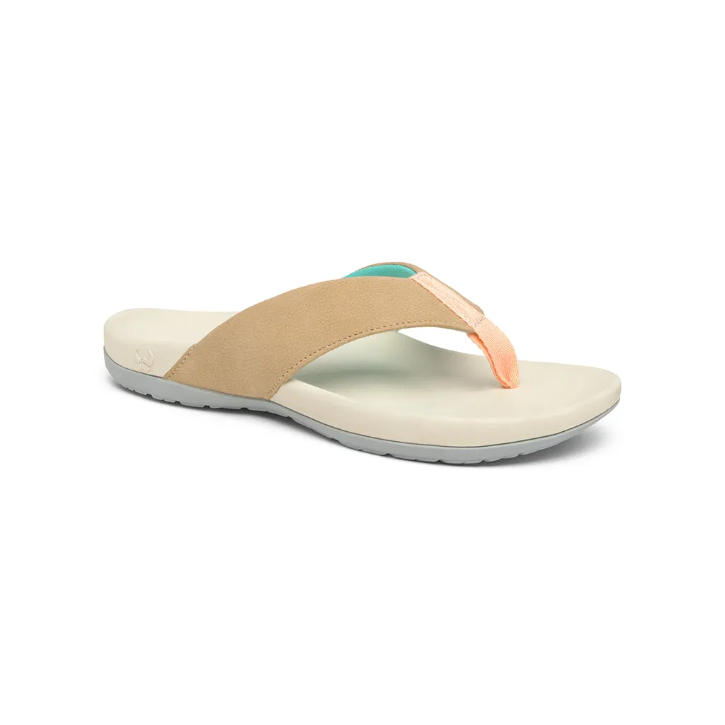 Suecos Havsand sandali donna color cuoio leggeri