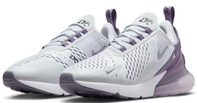 Nike Air Max 270 sneakers donna platino lilla