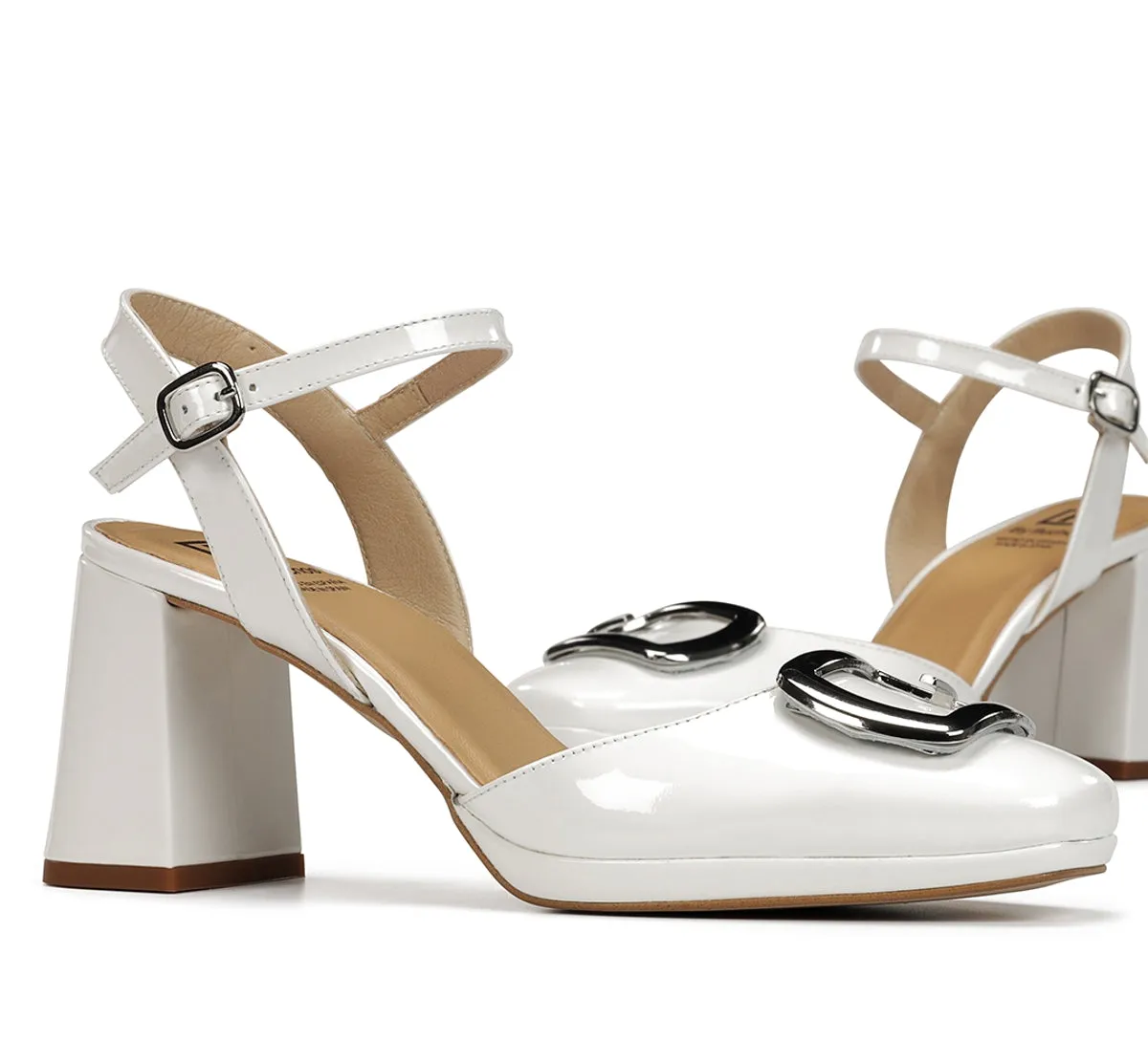 Dorking Karla D9264 sandali donna bianchi tacco