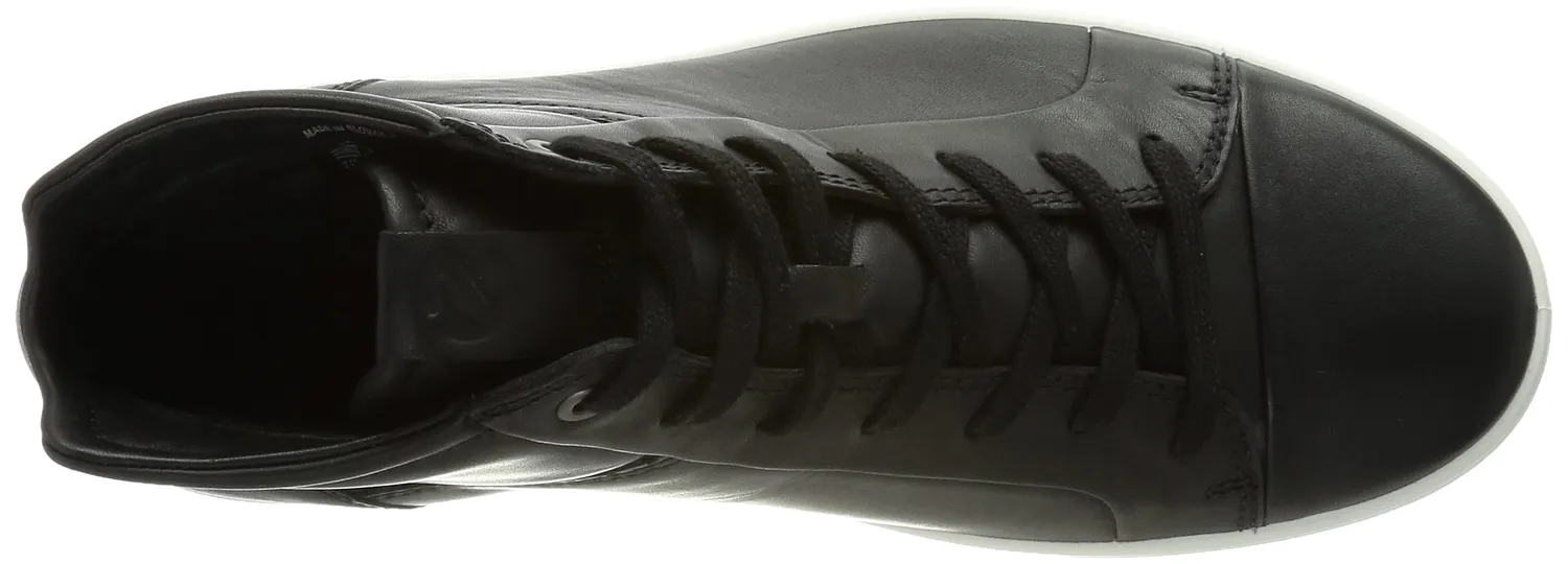 Ecco Soft 7 Stivali Uomo Mid Sneakers Pelle Nere