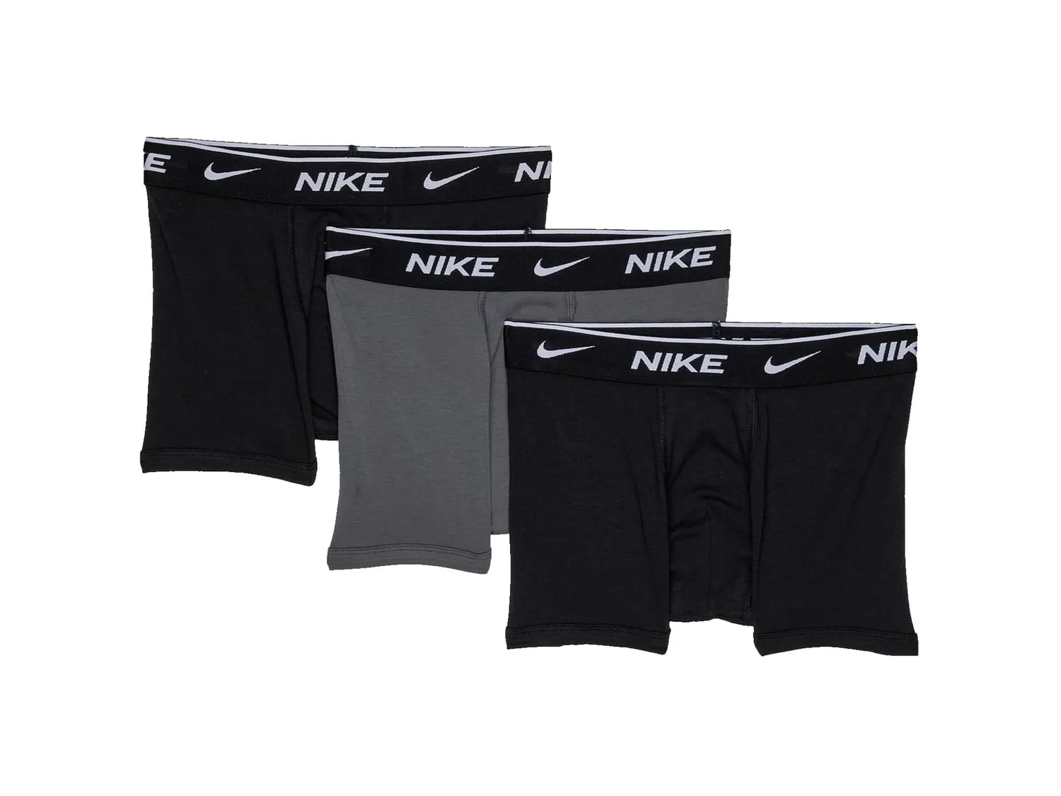 Nike Everyday boxer bambino nero cotone stretch pacco da 3