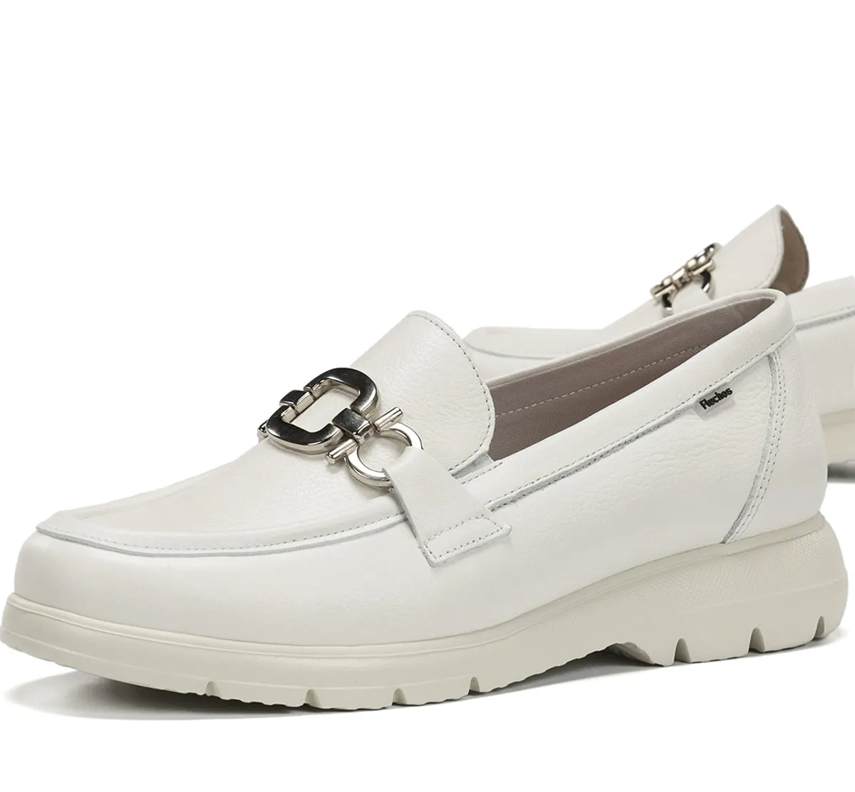 Fluchos Gladis F2282 mocassini donna bianchi comodi