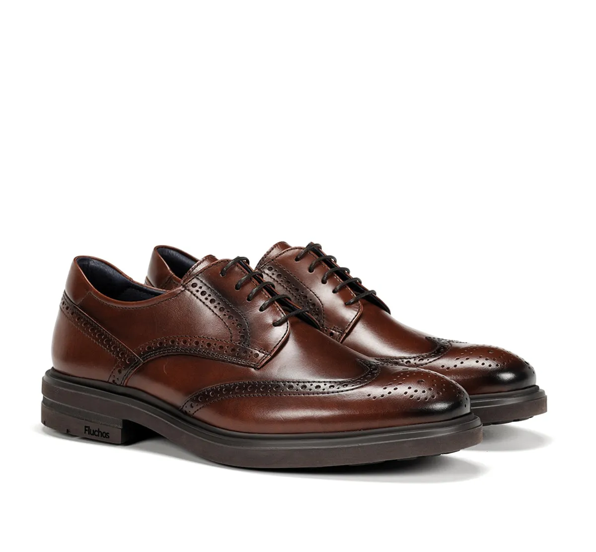 Fluchos Belgas F0628 scarpe marroni uomo leggere