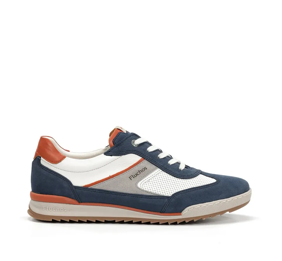 Fluchos Elder F2184 sneakers blu uomo suola dentellata