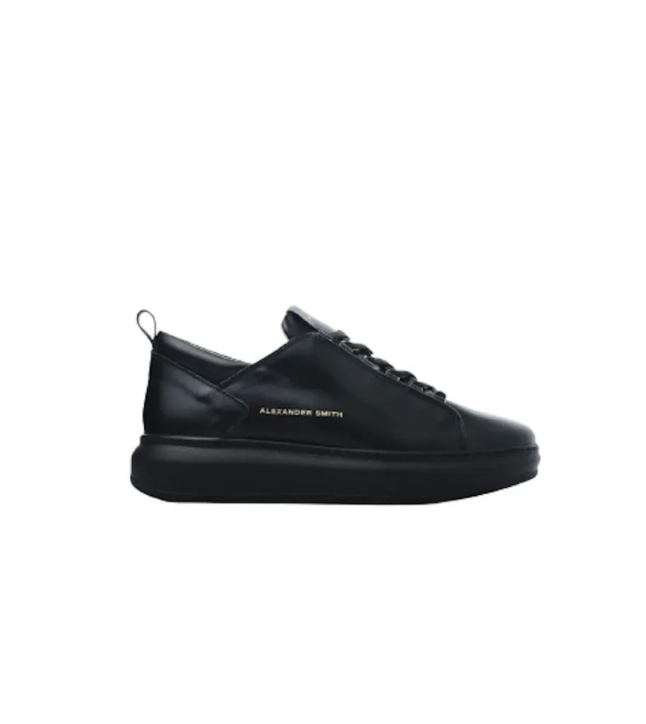 Alexander Smith Wembley sneakers uomo total black pelle