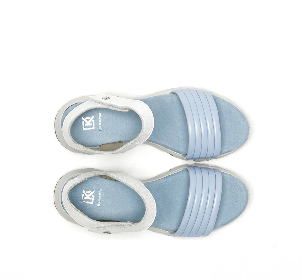 Fluchos Lais D9023 sandalo blu con zeppa