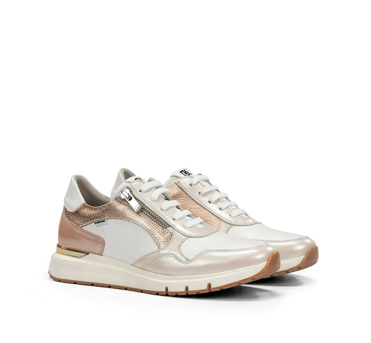 Dorking Serena D9308 sneakers donna taupe pelle