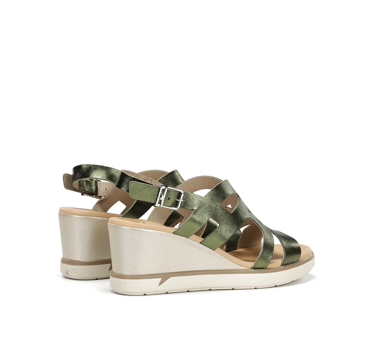 Fluchos Smash F1974 sandali donna verde con zeppa