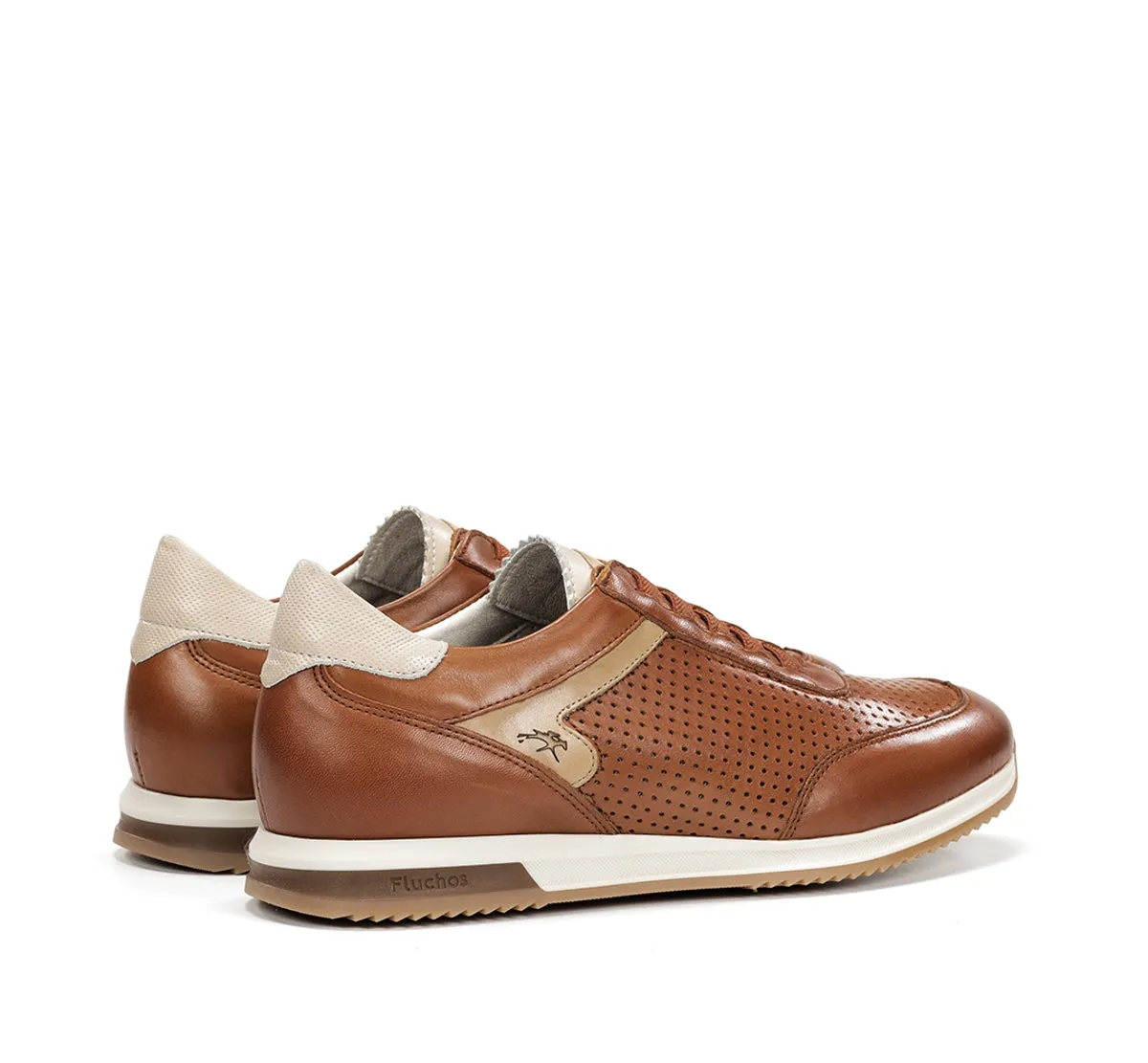 Fluchos Samir F2189 sneakers marroni pelle uomo