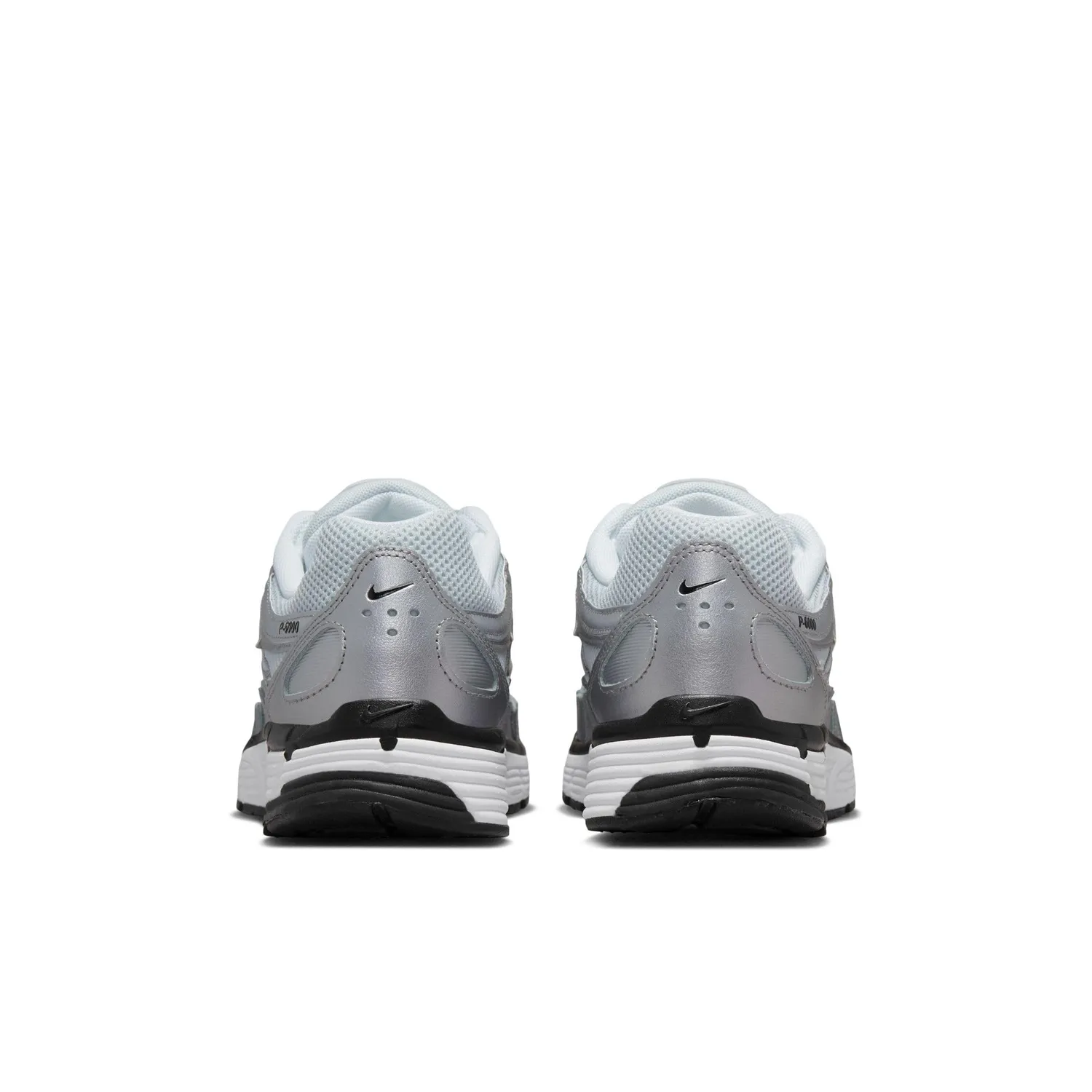 Nike P-6000 Sneaker Donna White Black Metallic Silver