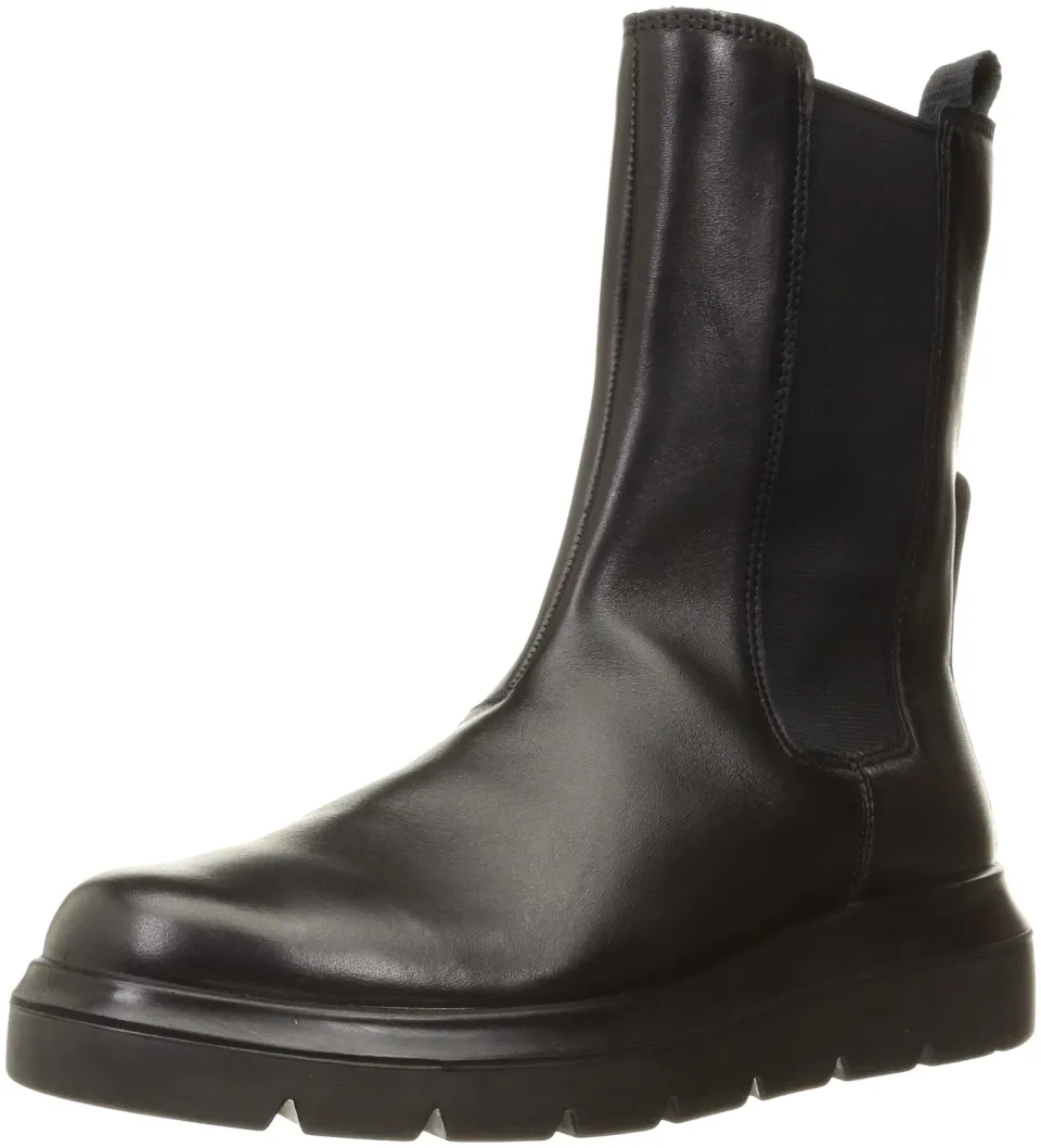 Ecco Nouvelle stivali Chelsea donna nero 35 EU suola alta