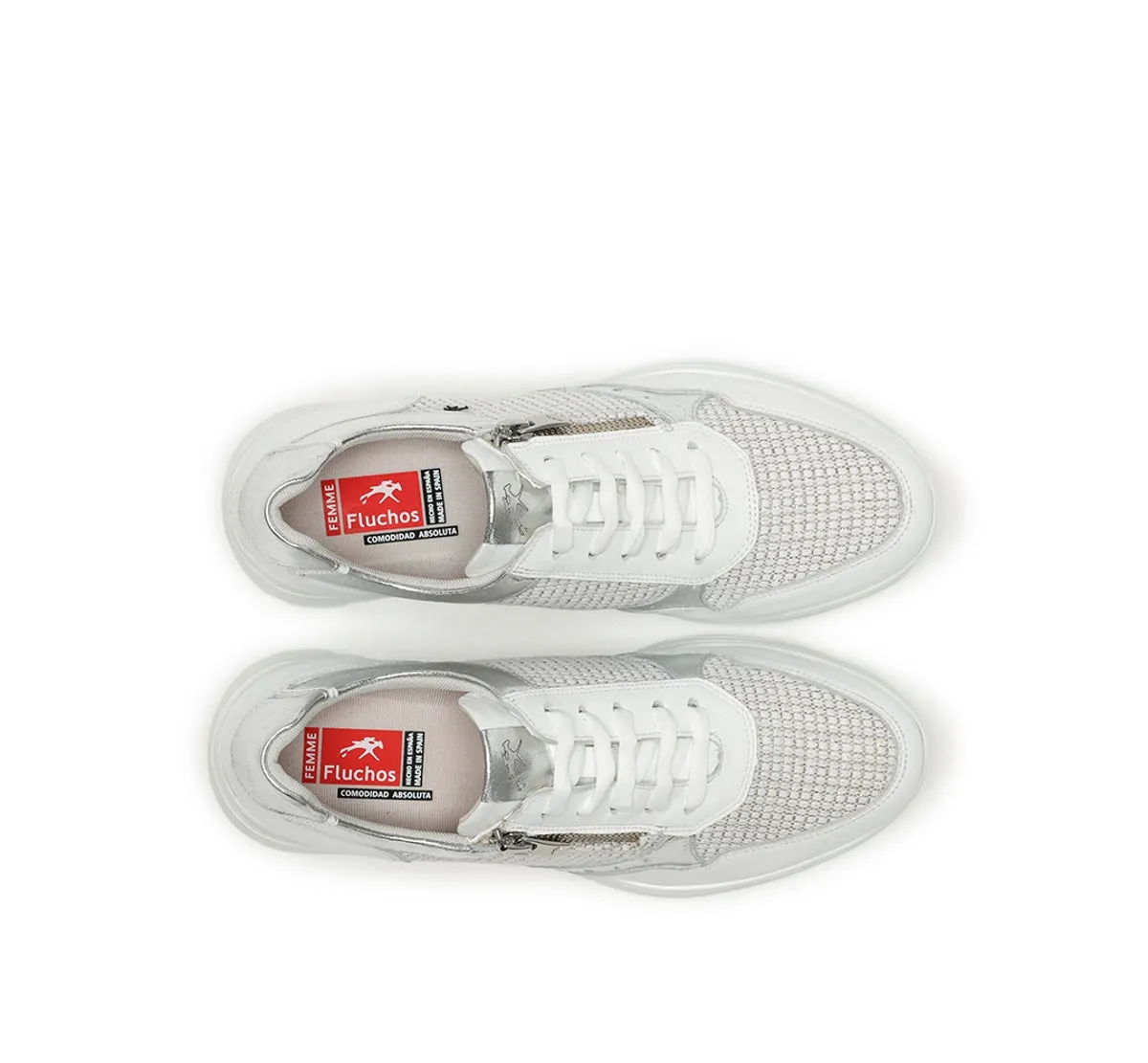 Fluchos Olas F1660 sneakers donna bianche zeppa