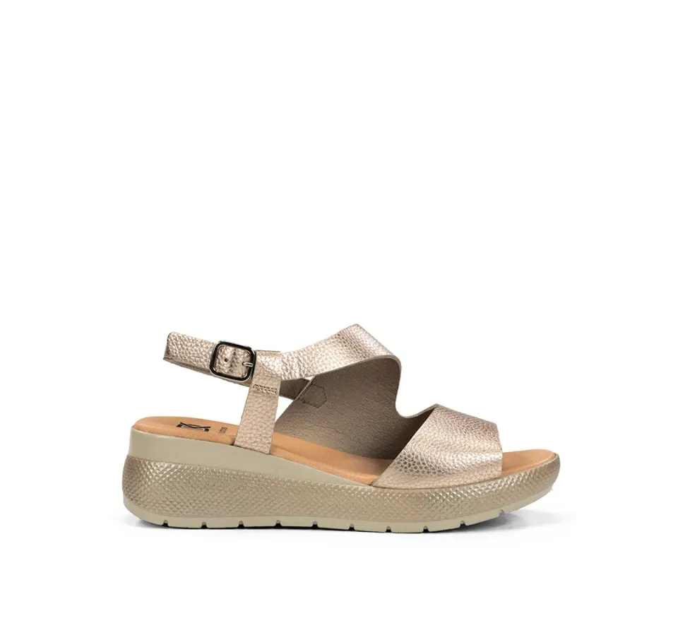 Dorking by Fluchos Ever D9495 sandali donna oro fibbia
