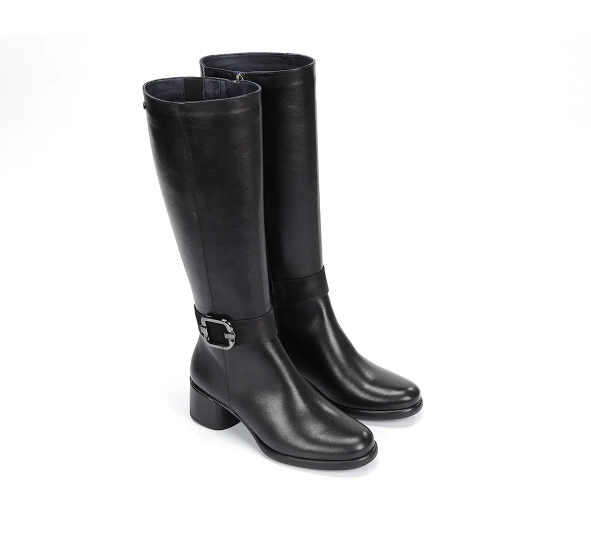 Fluchos Macy D9374 Stivali Donna Neri Tacco Medio