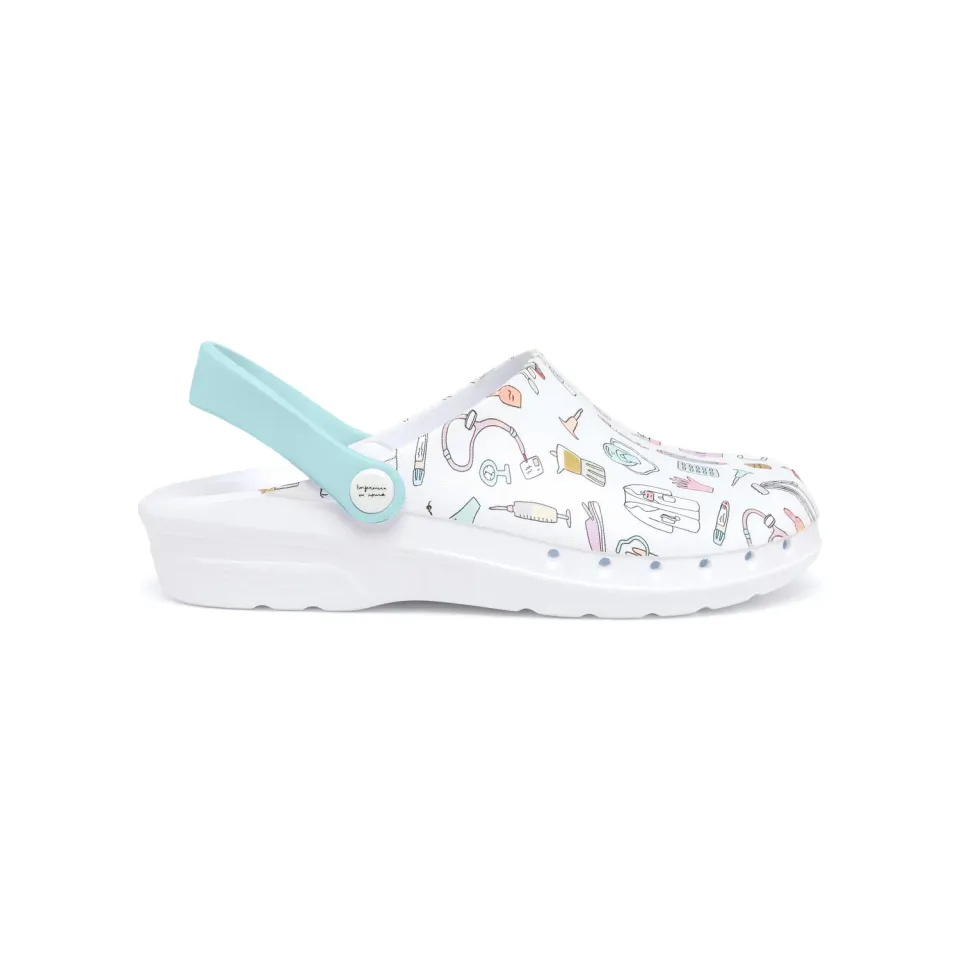 Suecos Oden+ Nurse in a Hurry zoccoli blu