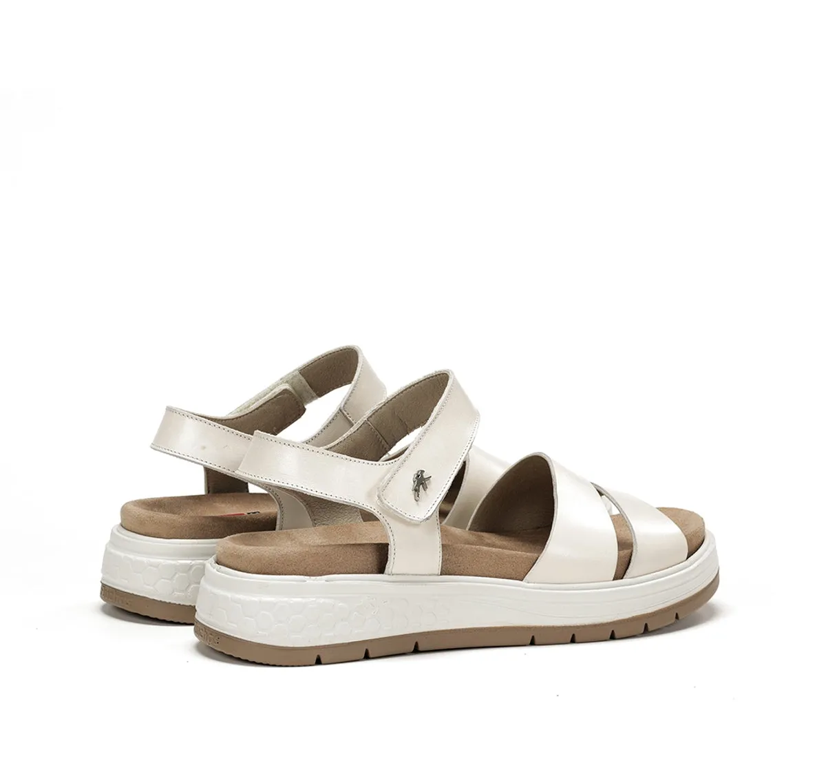 Fluchos Street F2006 sandali donna taupe pianta larga