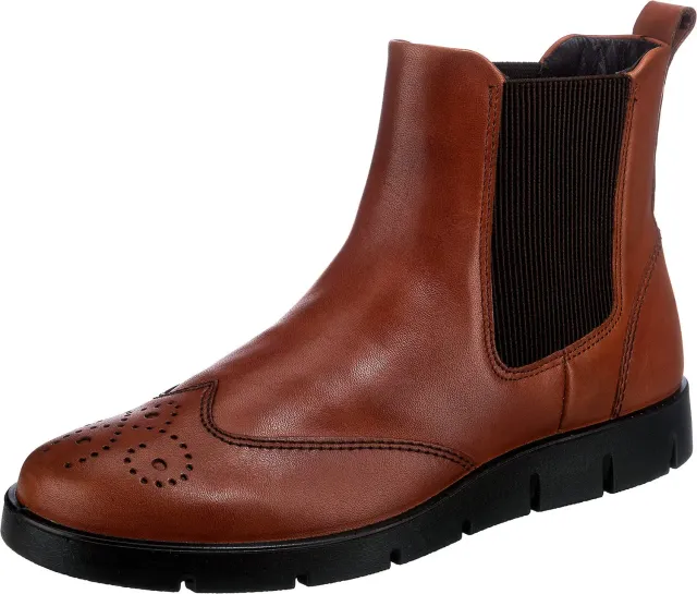 Ecco Bella 282353 stivaletti Chelsea donna neri traforati