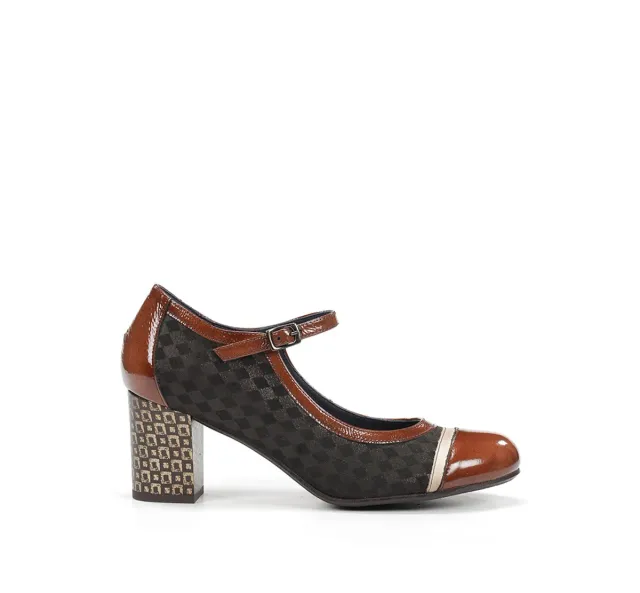 Dorking Rodin D8669 Scarpa Marrone Donna Fibbia Caviglia