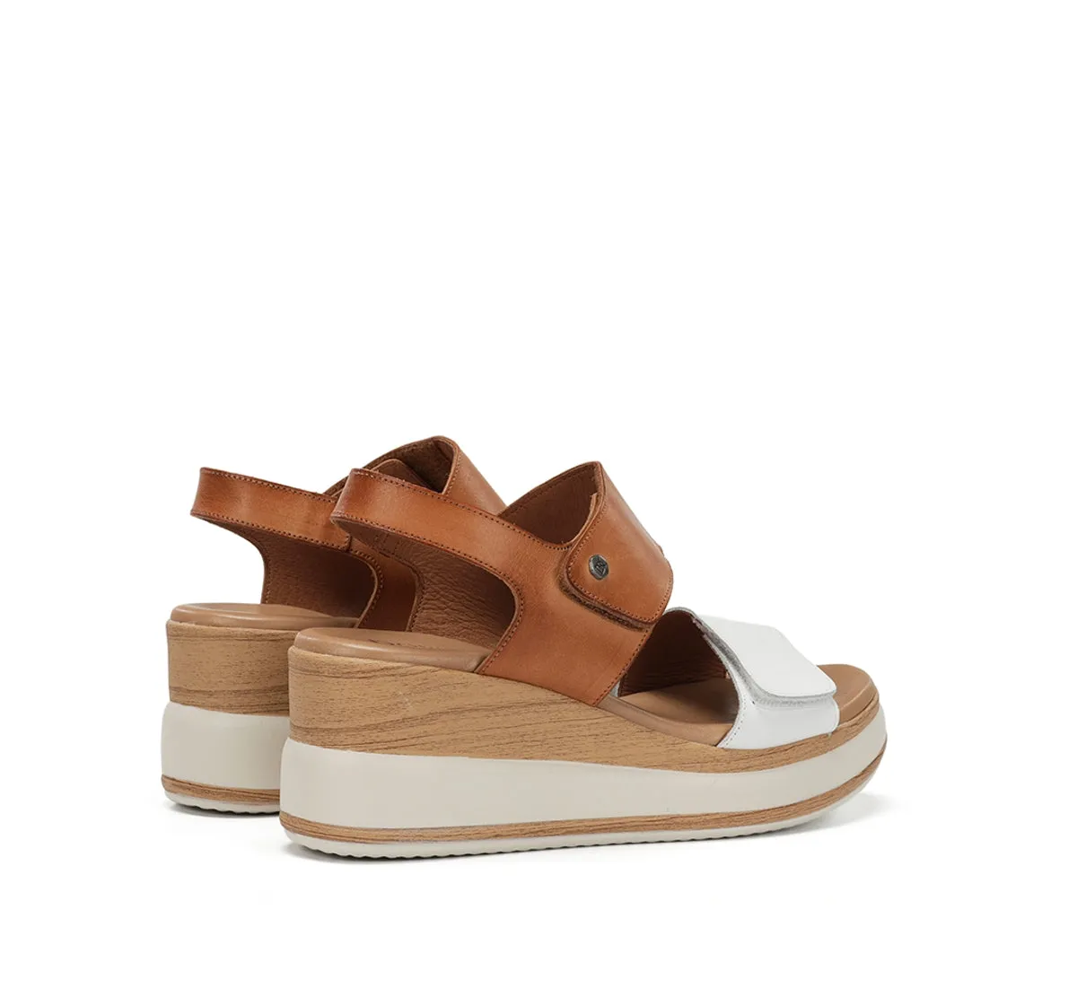 Fluchos Prince D9643 Sandali Donna Bianchi Platform