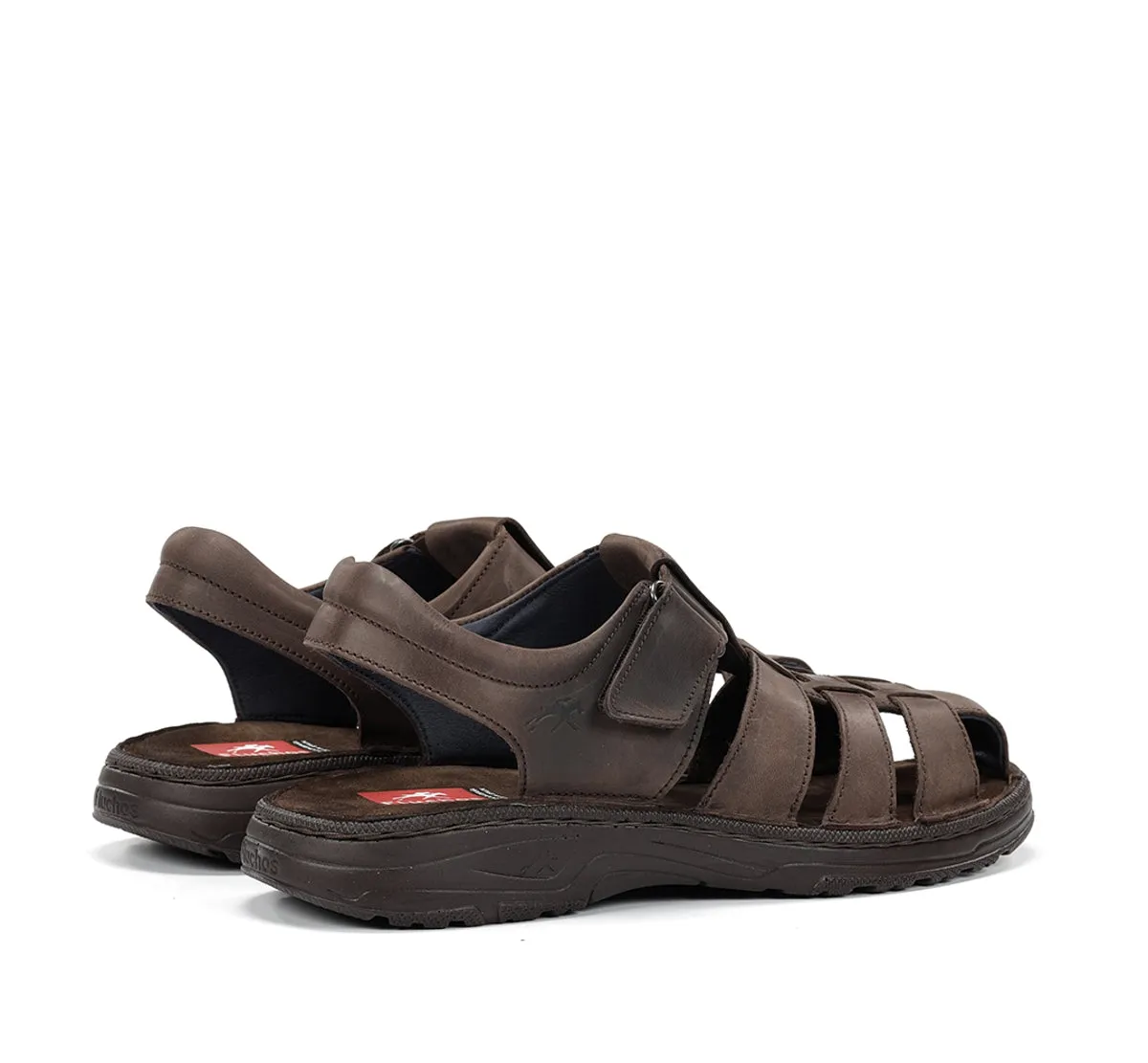 Fluchos Azores F2198 sandali uomo marroni con velcro