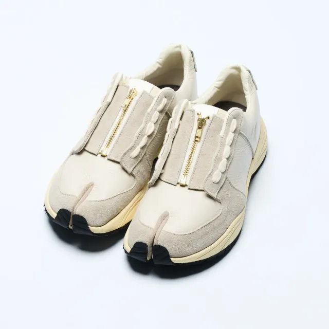 Tabito tabito51 Zip Tactical Trainer sneakers bianche pelle