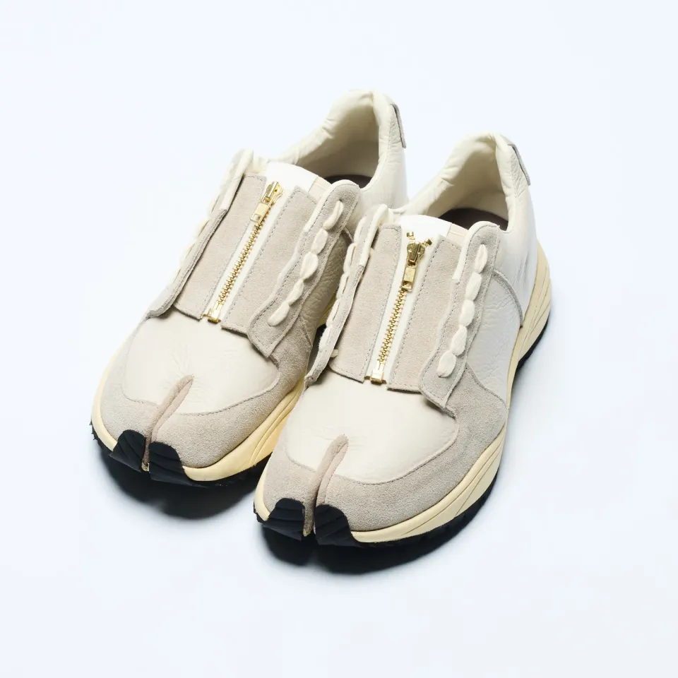 Tabito tabito51 Zip Tactical Trainer sneakers bianche pelle