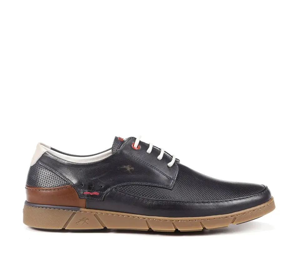Fluchos Barry F1156 Scarpe Uomo Blu Allacciate Casual